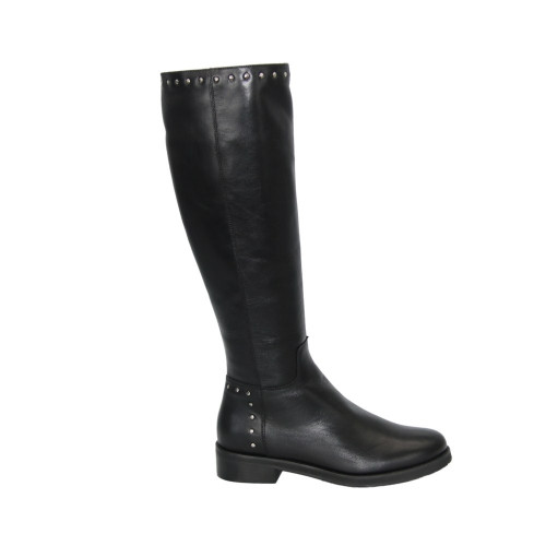Women's black boots NESSI Poland 18407 4310