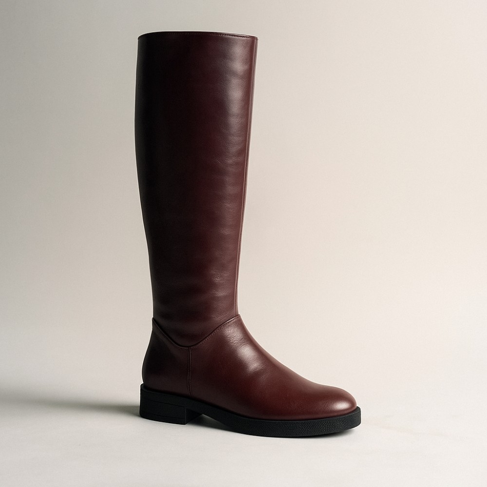 Women's burgundy winter boots Visconi (Poland) model 4316