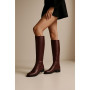Women's burgundy winter boots Visconi (Poland) model 4316