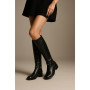 Women's black winter boots NESSI (Poland) model 4318