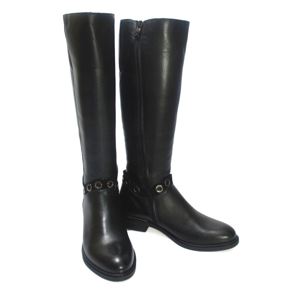 Women's black winter boots NESSI (Poland) model 4318