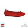 Балетки жіночі червоні Lesta (Польща) модель 4340