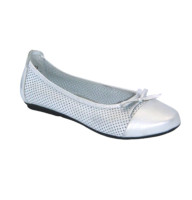 Балетки жіночі сріблясті Lesta Польща 221-4255-185b 4349