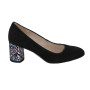Women's black pumps Ann Mex (Poland) model 4355