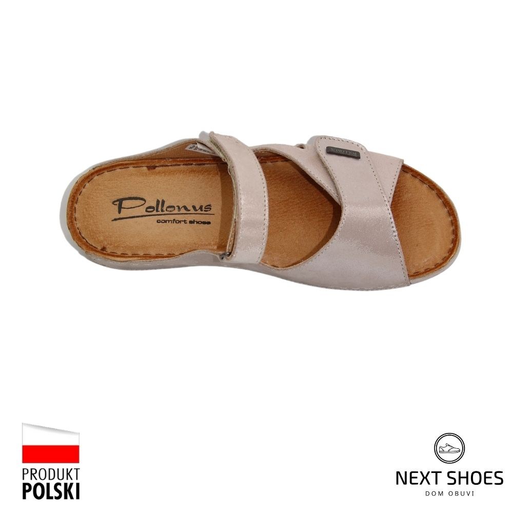 Шльопанці жіночі рожеві Pollonus (Польща) модель 4408