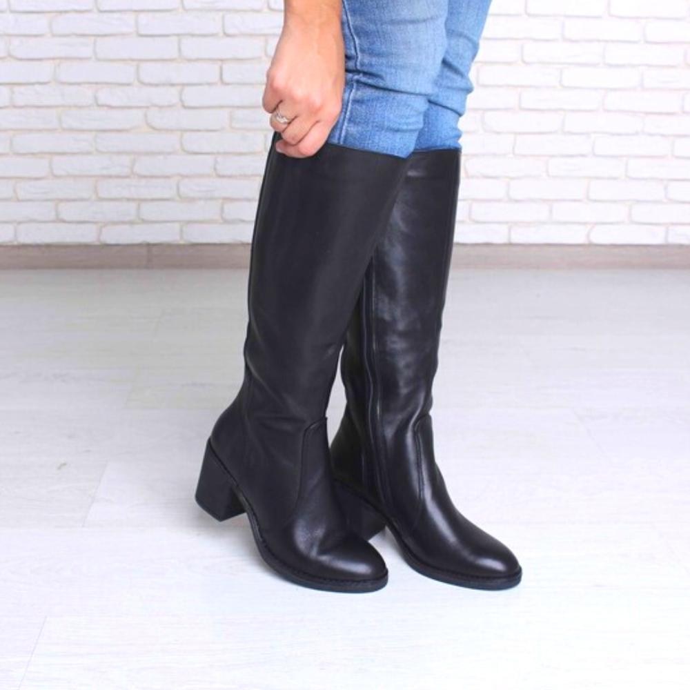 Чорні зимові чоботи SIMEN (Польща) модель 4486