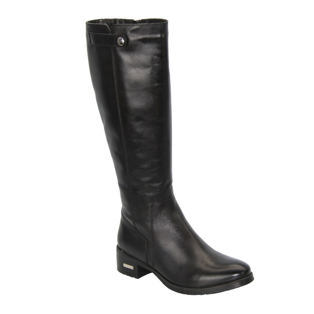 Black demi boots SIMEN (Poland) model 4487