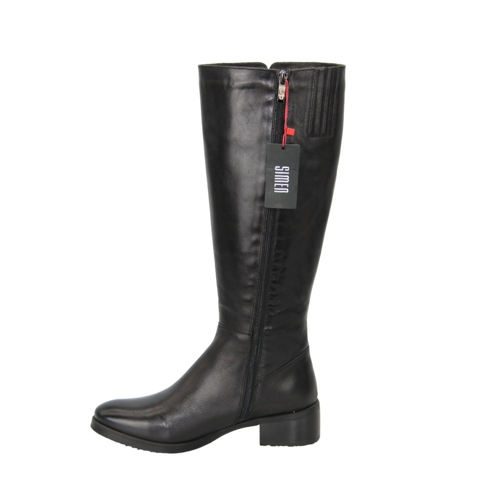 Black demi boots SIMEN (Poland) model 4487