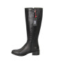 Black demi boots SIMEN (Poland) model 4487