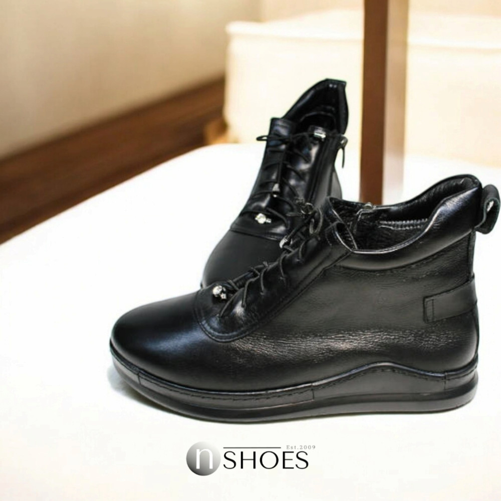 Жіночі чорні черевики демісезонні Rizzano (Туреччина) модель 4496