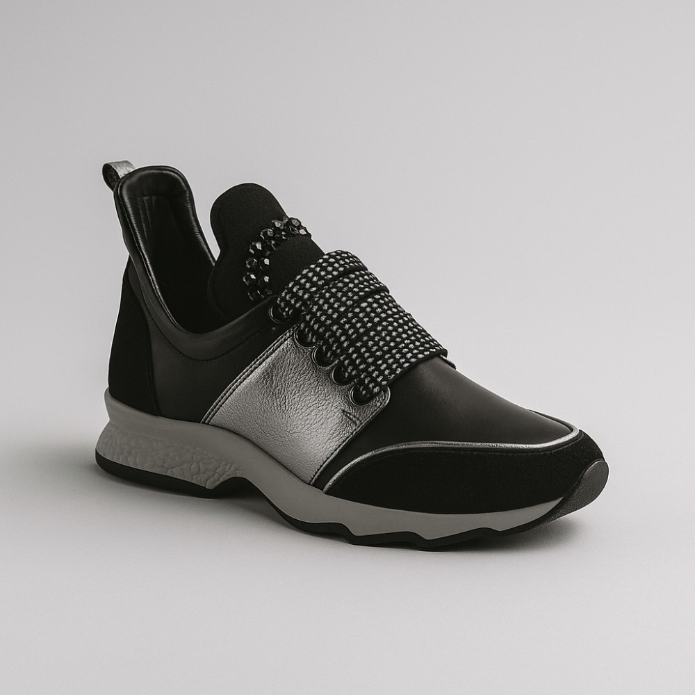 Molly Bessa 4498 Women’s Black Sneakers from Turkey