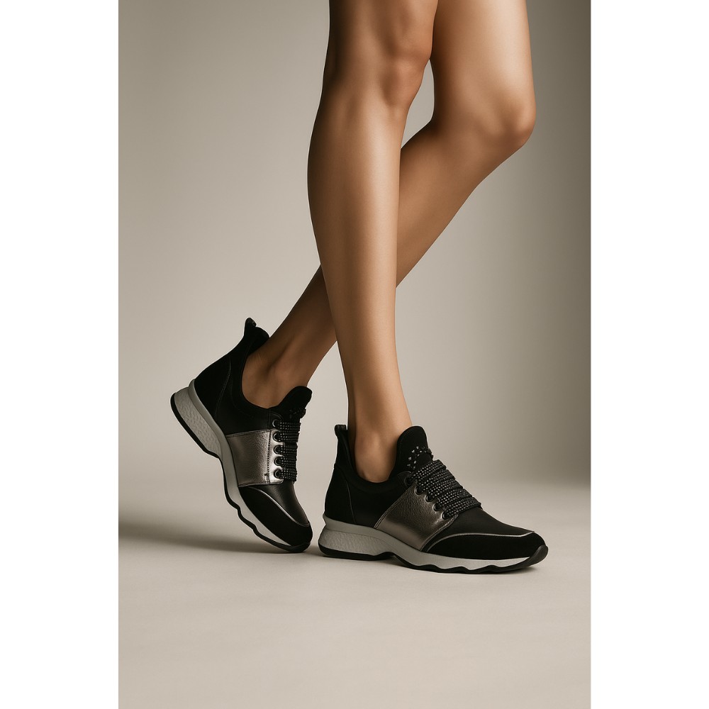 Molly Bessa 4498 Women’s Black Sneakers from Turkey