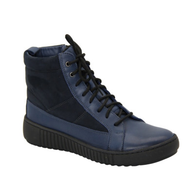 Women's blue boots Wasak Poland 0485 granat 4507 Women's blue boots Wasak Poland 0485 granat 4507