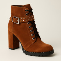 Women's brown boots Solo Femme Poland k23-000-02-00-26536-35 4529