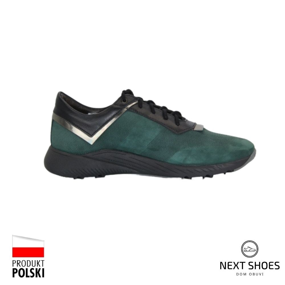 Sneakers women's green Aspena (Poland) model 4530