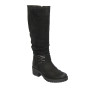 Women's black winter boots Ann Mex (Poland) model 4533