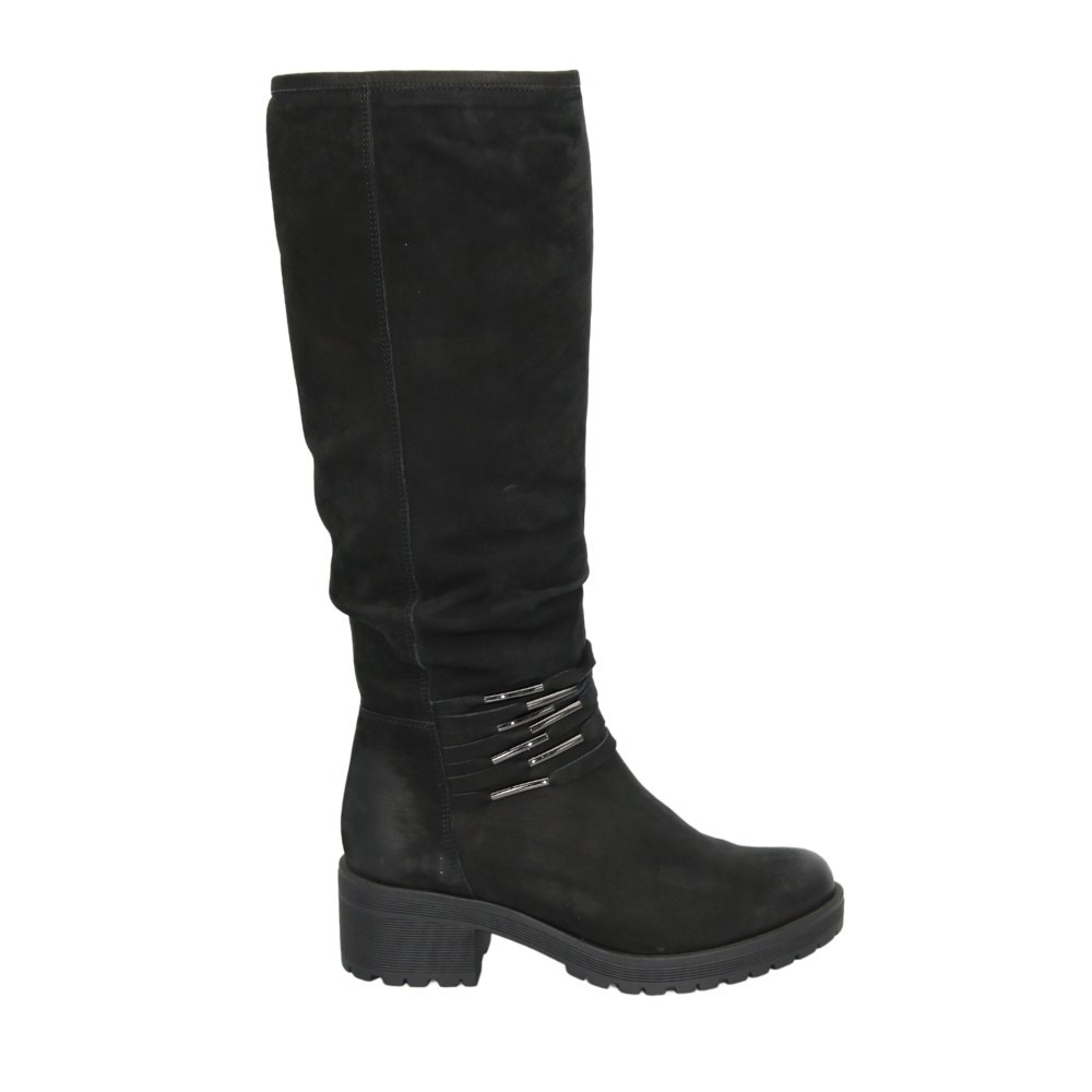 Women's black winter boots Ann Mex (Poland) model 4533