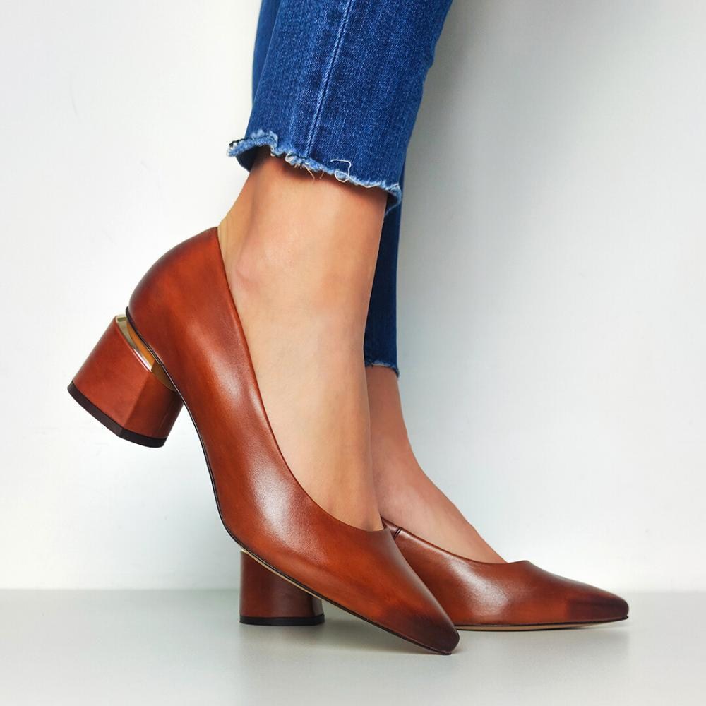 Жіночі коричневі туфлі Marco (Польща) модель 4549