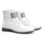 Жіночі білі демісезонні черевики NESSI 19614-bialy-412 4568