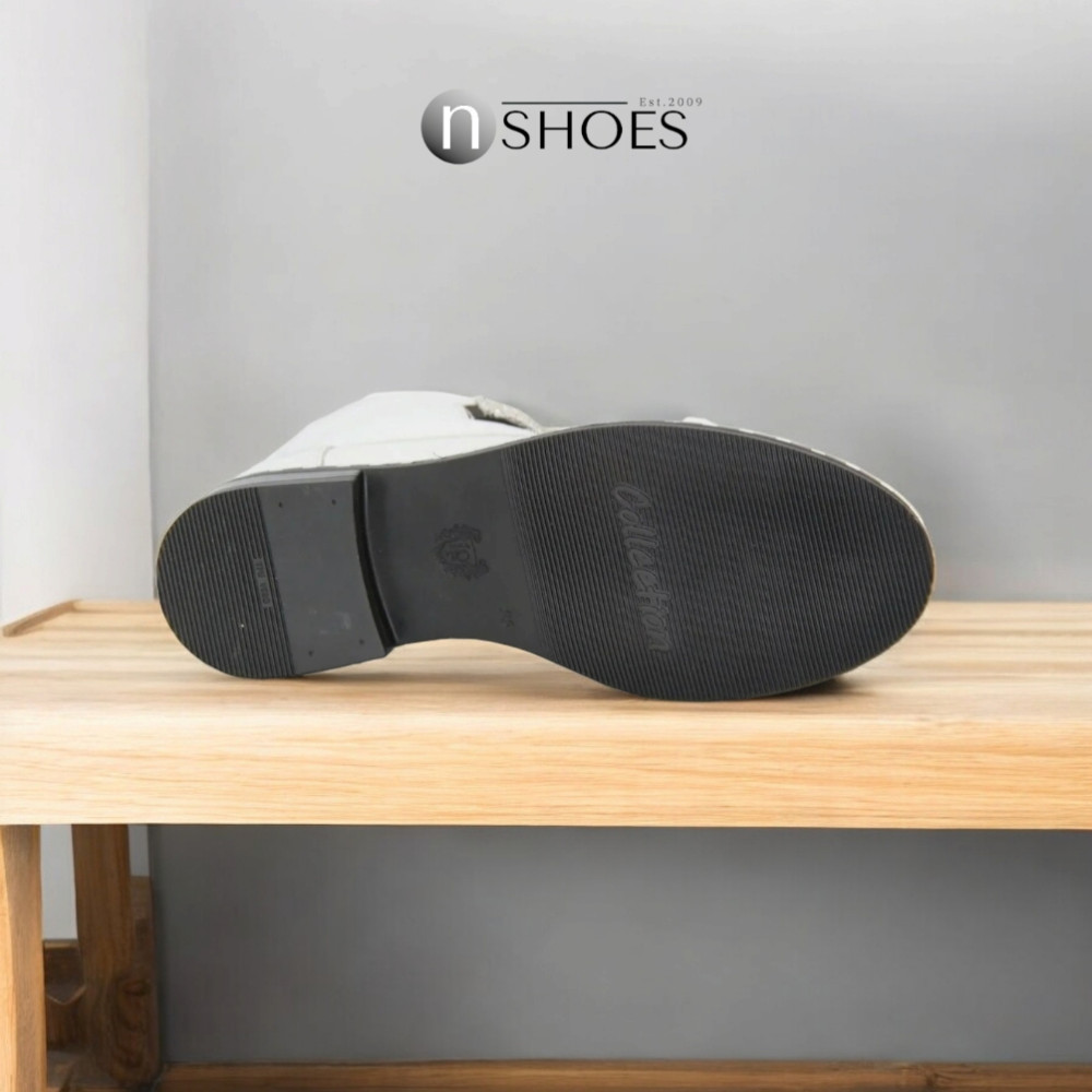 Жіночі білі демісезонні черевики NESSI 19614-bialy-412 4568