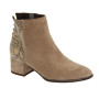 Женские бежевые ботинки NESSI 19655 bez-welur 4570 – натуральная кожа