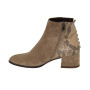 Женские бежевые ботинки NESSI 19655 bez-welur 4570 – натуральная кожа