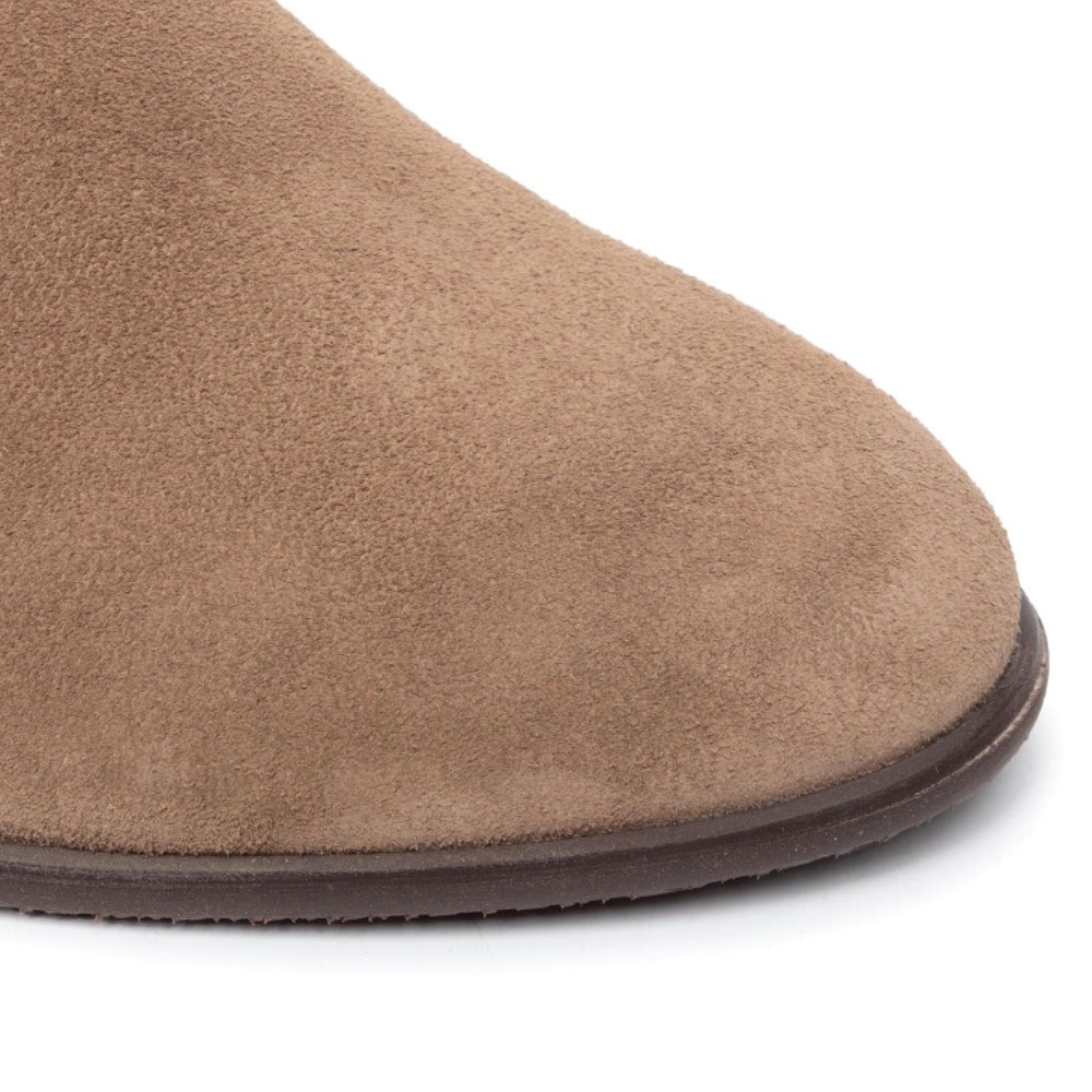 Женские бежевые ботинки NESSI 19655 bez-welur 4570 – натуральная кожа