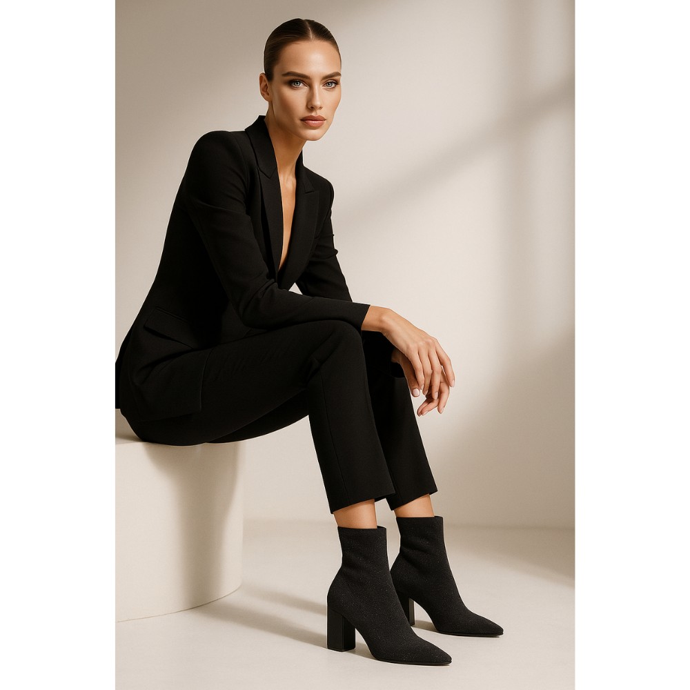 Жіночі чорні черевики Comar 673250-met-nero модель 4571