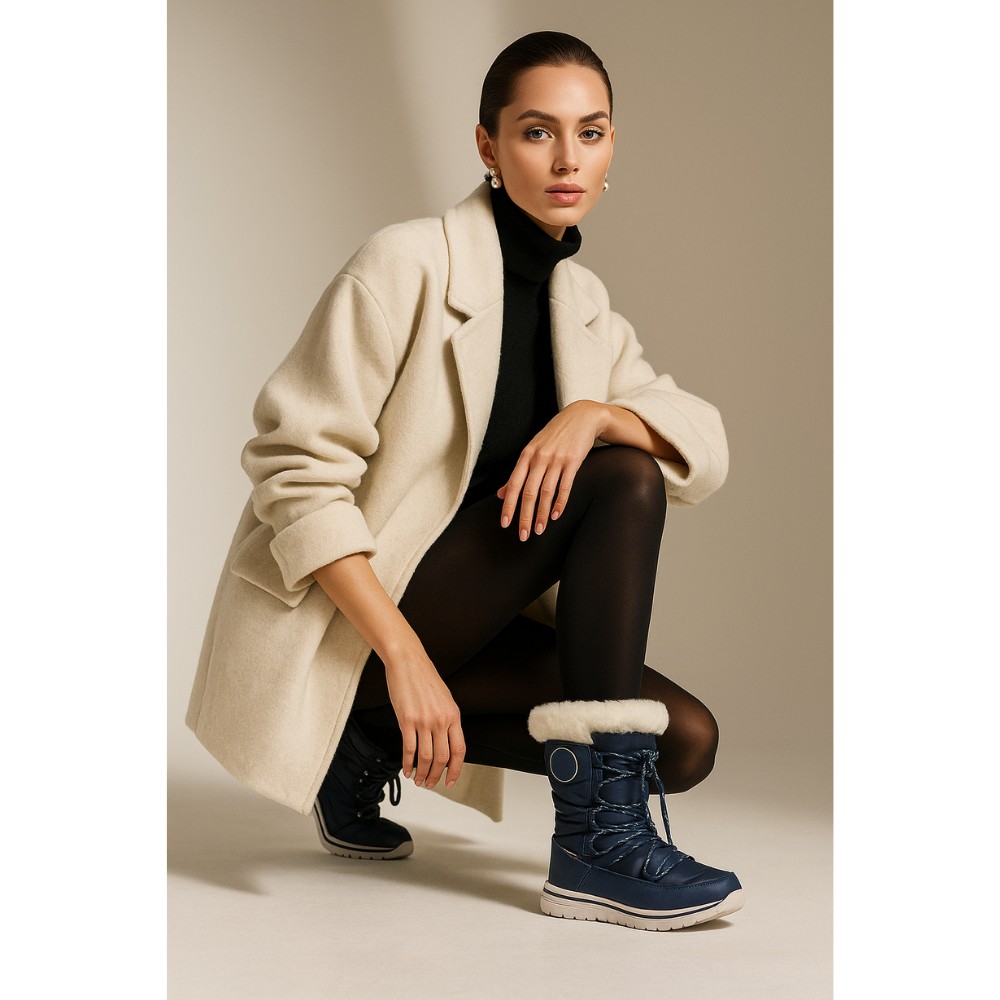 Жіночі сині зимові дутики KangaRoos 39073-000-4074-nowy-grey 4580