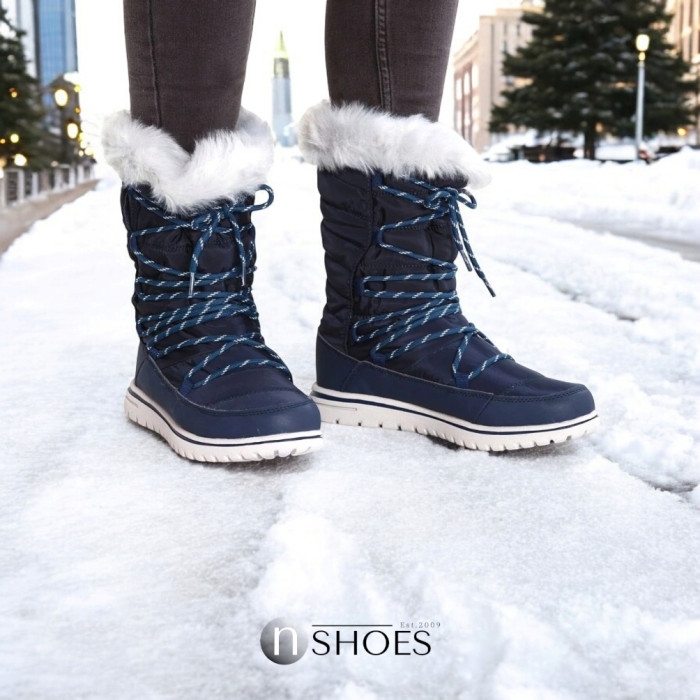 Women’s Blue Winter Boots KangaRoos 39073-000-4074-nowy-grey 4580