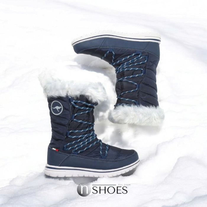 Women’s Blue Winter Boots KangaRoos 39073-000-4074-nowy-grey 4580