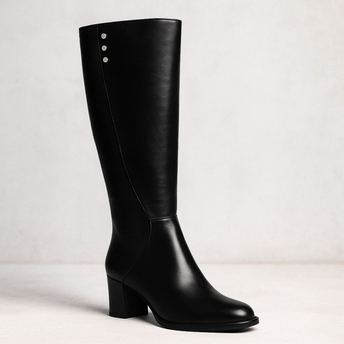 Women's black boots Visconi (Poland) model 4589