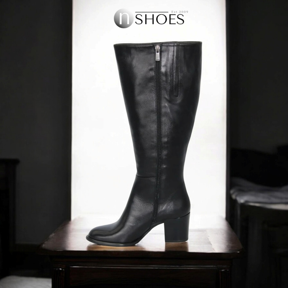 Жіночі чорні чоботи Visconi (Польща) модель 4589