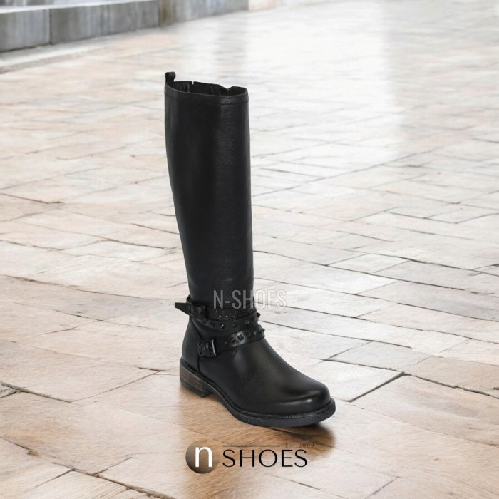 Women's black winter boots SIMEN (Poland) model 4595