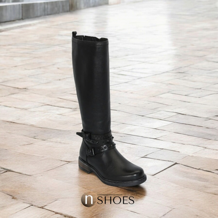 Women's black winter boots SIMEN (Poland) model 4595