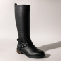 Жіночі чорні чоботи зимові SIMEN (Польща) модель 4595