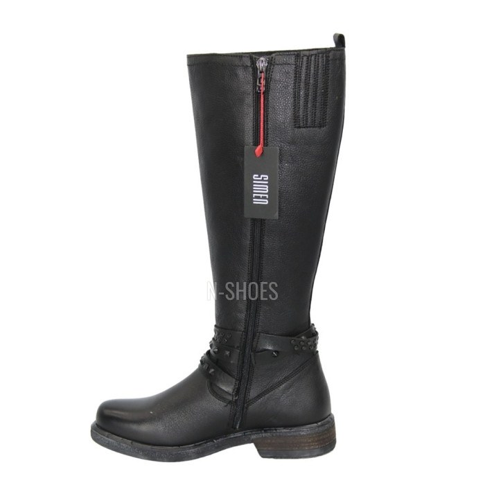 Women's black winter boots SIMEN (Poland) model 4595