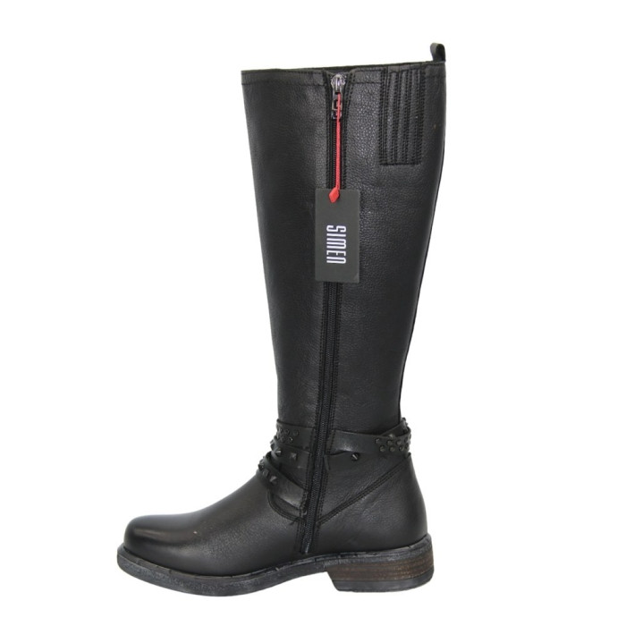 Women's black winter boots SIMEN (Poland) model 4595