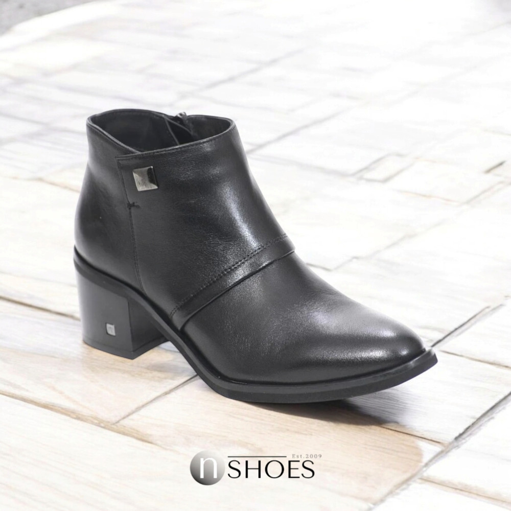 Жіночі чорні демісезонні черевики NESSI 19631-czarny-32