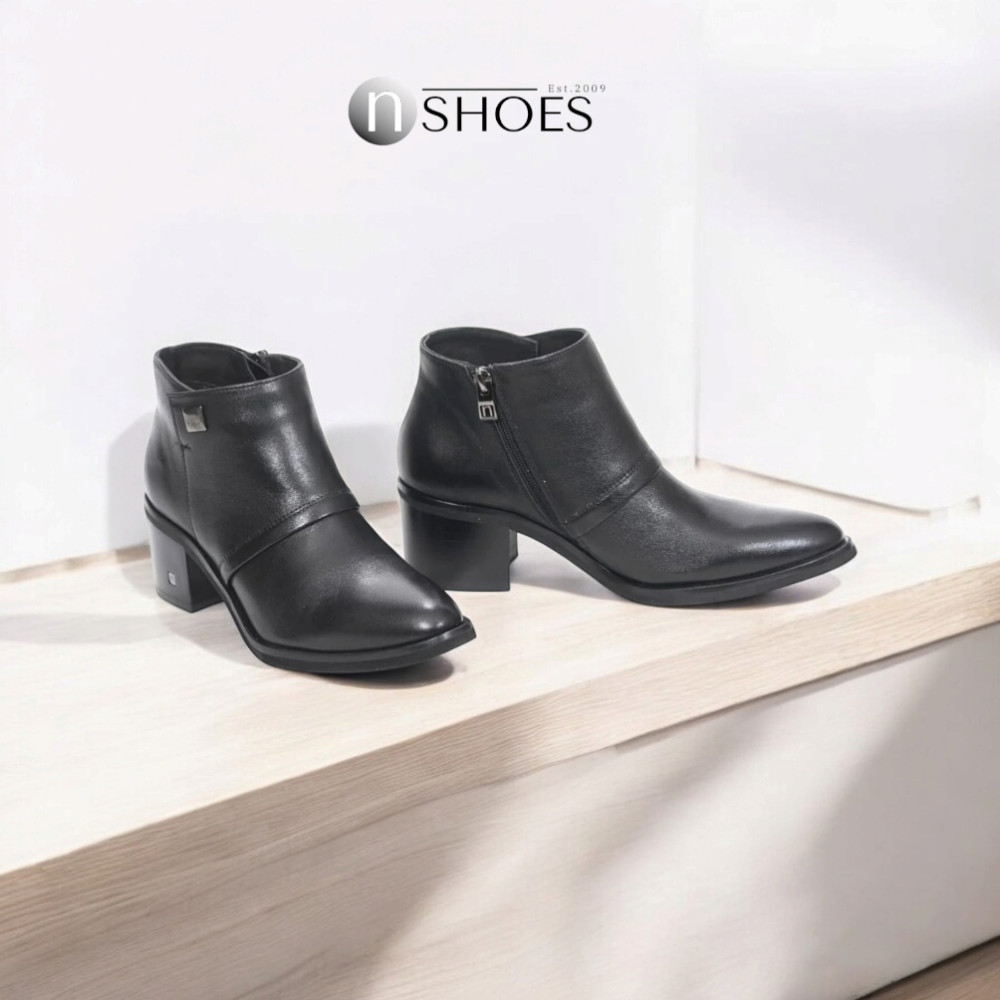 Жіночі чорні демісезонні черевики NESSI 19631-czarny-32