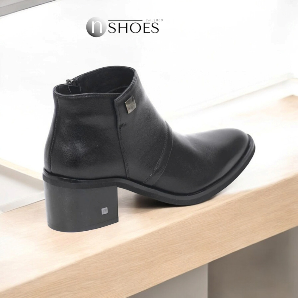 Жіночі чорні демісезонні черевики NESSI 19631-czarny-32