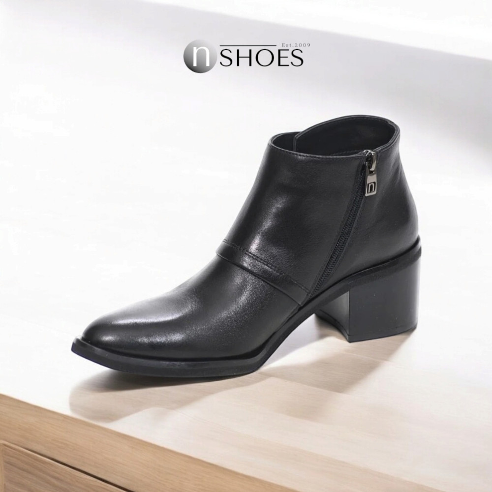 Жіночі чорні демісезонні черевики NESSI 19631-czarny-32