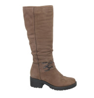 Жіночі бежеві чоботи Ann Mex Польща 910812 4602