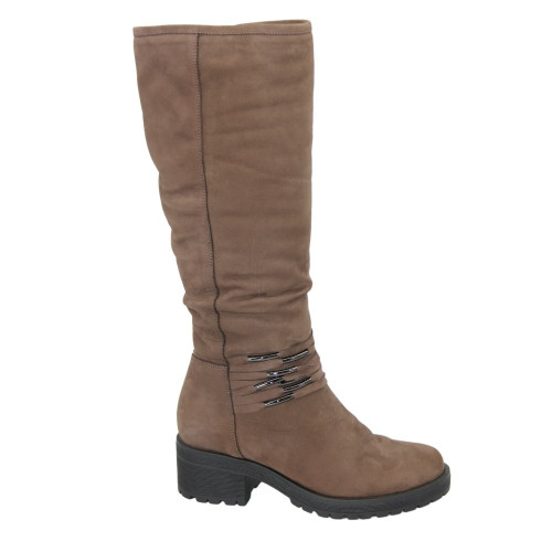 Women's beige boots Ann Mex Poland 910812 4602
