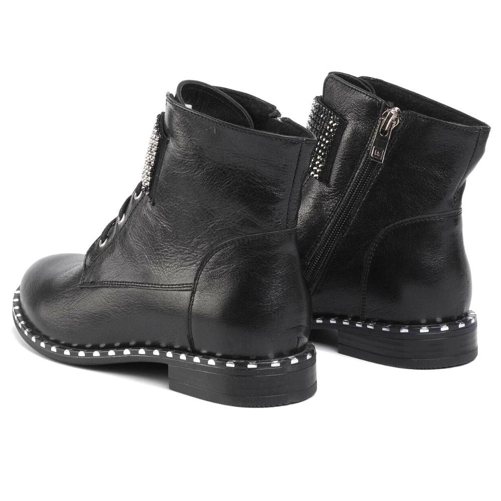 Жіночі чорні черевики NESSI (Польща) модель 4605