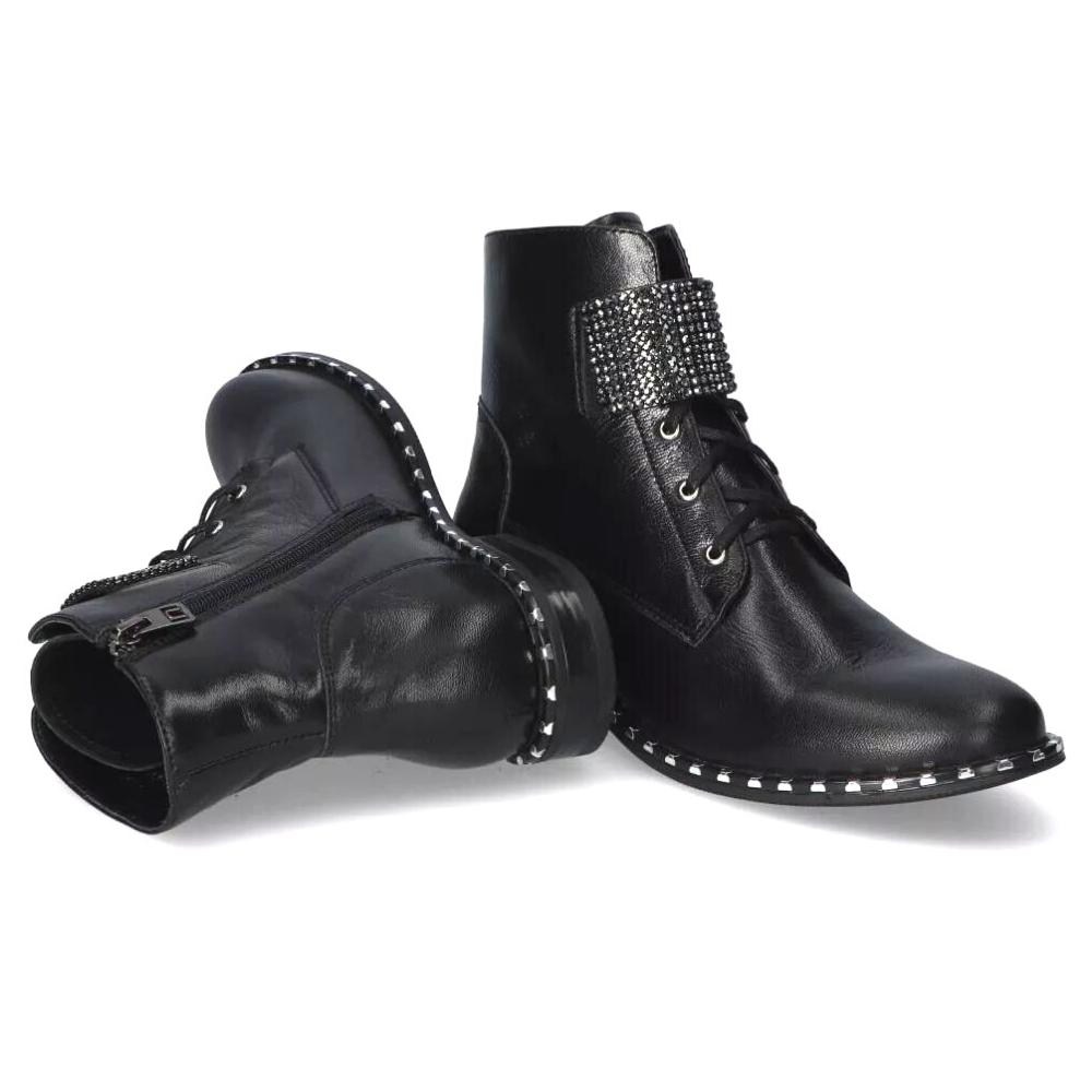 Жіночі чорні черевики NESSI (Польща) модель 4605