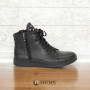 Women's black boots demi-season Simen (Poland) model 4606