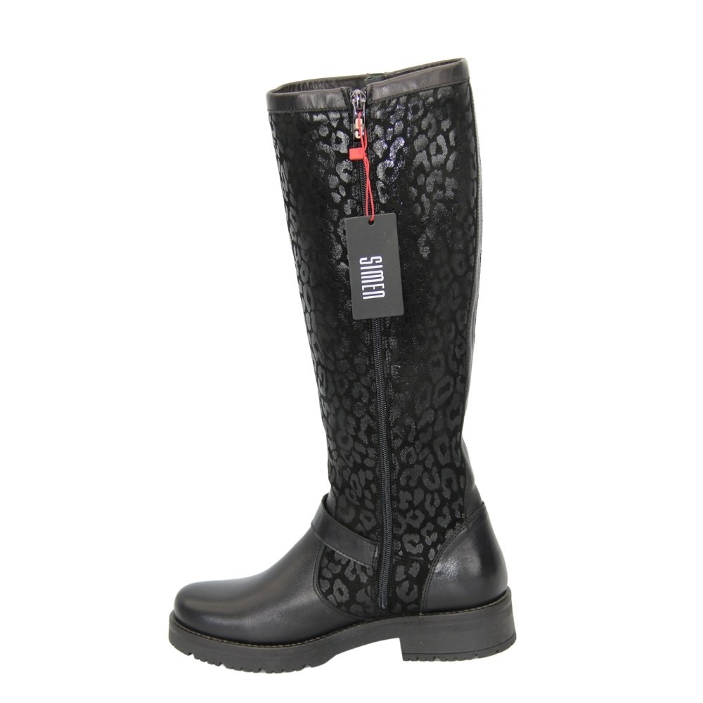Жіночі чорні чоботи зимові SIMEN (Польща) арт 1974 модель 4609