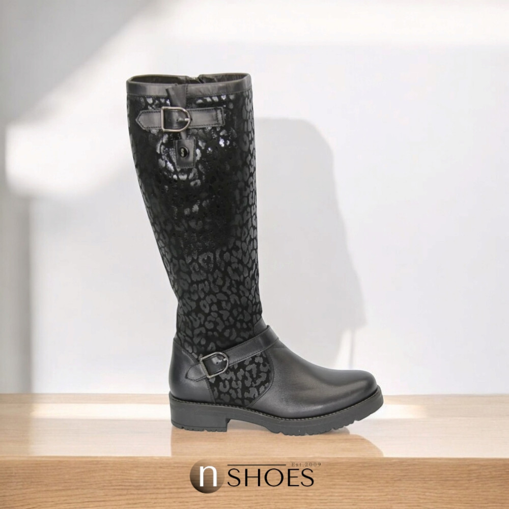 Жіночі чорні чоботи зимові SIMEN (Польща) арт 1974 модель 4609