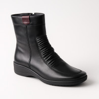 Women's black winter boots Axel 4336-czarny-rubin 4610 discounted size 38 in genuine leather and wool from Polish factory